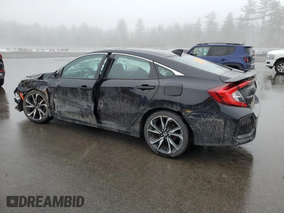 2019 Honda Civic Si z VIN 2HGFC1E57KH707186, wystawiony jako Copart lot #47939055 z przebiegiem Nie podano mil oraz Szkoda całkowita • Salvage title. Historia ofert i sprzedaży dostępna na DreamBid. Obrazek 2.