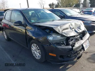 2012 Volkswagen Golf with VIN WVWBB7AJ7CW282383, listed as a IAAI auction lot 41803950 with 129,485 mi miles. Bid and sale history available at carsss.com. Image 1.