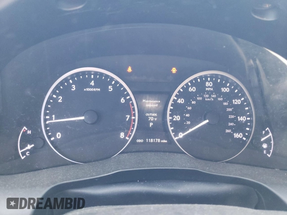 2015 Lexus ES 330 with VIN JTHBK1GG3F2158016, listed as a Copart auction lot 53477415 with 118,178 mi miles and Salvage title. Bid and sale history available at DreamBid. Image 9.