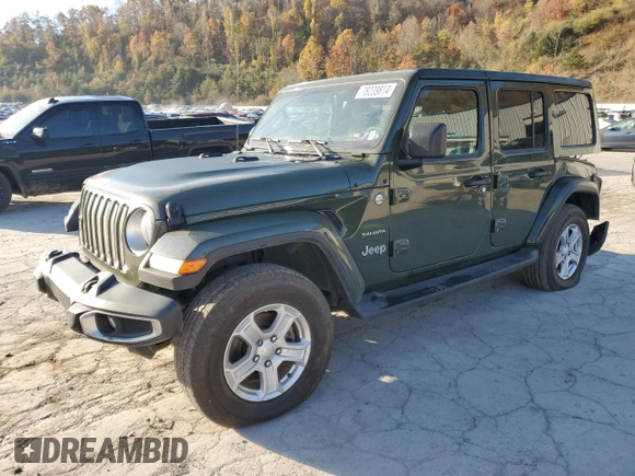 2023 Jeep Wrangler Sahara with VIN 1C4HJXEN2PW624757, listed as a Copart auction lot 78239614 with 46,254 mi miles and Salvage Title. Bid and sale history available at carsss.com. Image 1.