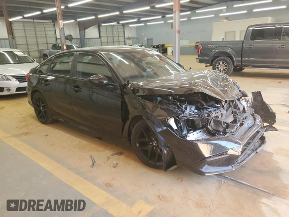 2024 Honda Civic Sedan Sport with VIN 2HGFE2F59RH570843, listed as a Copart auction lot 54502645 with Not Provided miles and Salvage Title. Bid and sale history available at carsss.com. Image 4.