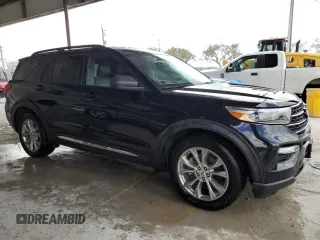2020 Ford Explorer XLT with VIN 1FMSK8DH9LGA46497, listed as a Copart auction lot 51454225 with 60,486 mi miles and Salvage Title. Bid and sale history available at DreamBid. Image 4.