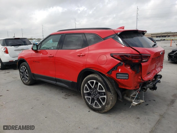 2023 Chevrolet Blazer RS with VIN 3GNKBERS4PS182297, listed as a Copart auction lot 49135415 with 28,875 mi miles and Salvage Title. Bid and sale history available at carsss.com. Image 2.