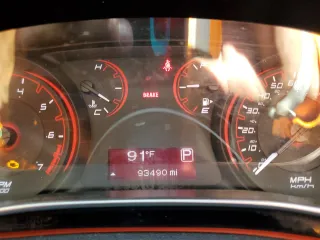 2016 Dodge Dart SXT with VIN 1C3CDFBA4GD584484, listed as a Copart auction lot 52918235 with 93,490 mi miles and Salvage Title. Bid and sale history available at carsss.com. Image 9.