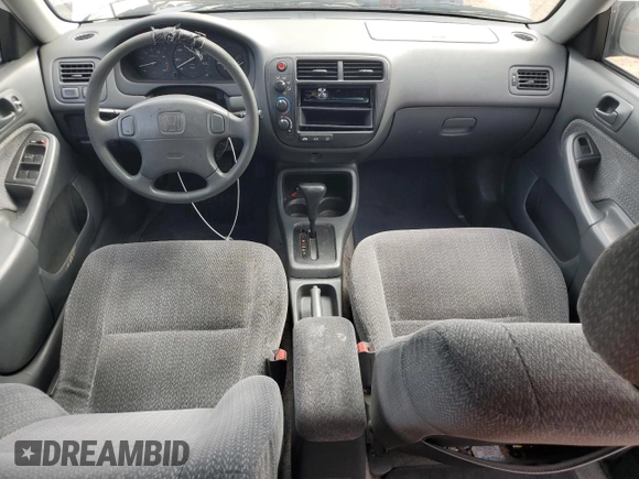2000 Honda Civic LX with VIN 2HGEJ6677YH546801, listed as a Copart auction lot 55528945 with 224,812 mi miles and Salvage Title. Bid and sale history available at DreamBid. Image 8.