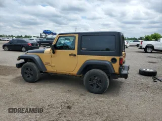 2014 Jeep Wrangler Sport with VIN 1C4AJWAG9EL190595, listed as a Copart auction lot 62496955 with 248,484 mi miles and Salvage title. Bid and sale history available at DreamBid. Image 2.