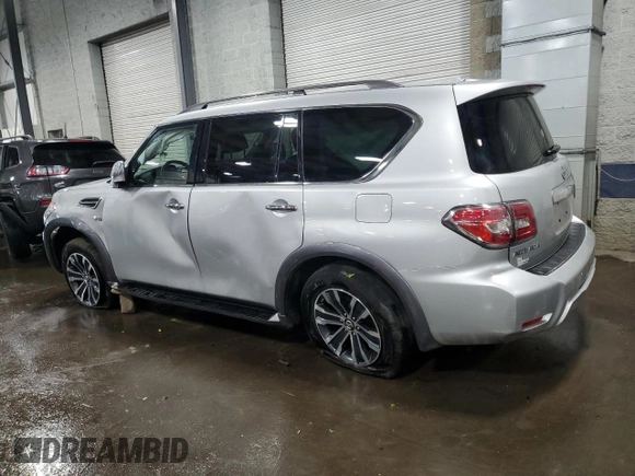2018 Nissan Armada SL with VIN JN8AY2NC7J9551667, listed as a Copart auction lot 43334445 with 117,435 mi miles and Salvage Title. Bid and sale history available at carsss.com. Image 2.