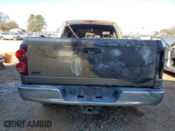 2008 Dodge Ram 2500 SLT with VIN 3D7KR29AX8G126840, listed as a Copart auction lot 88688525 with 0 mi miles and Salvage Title. Bid and sale history available at carsss.com. Image 6.
