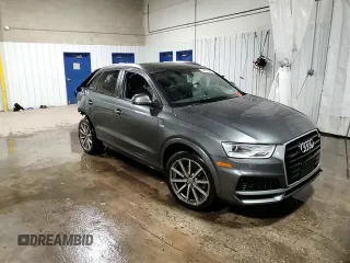 2018 Audi Q3 Premium with VIN WA1ECCFS3JR026977, listed as a Copart auction lot 44118955 with 94,373 mi miles and Salvage title. Bid and sale history available at DreamBid. Image 14.