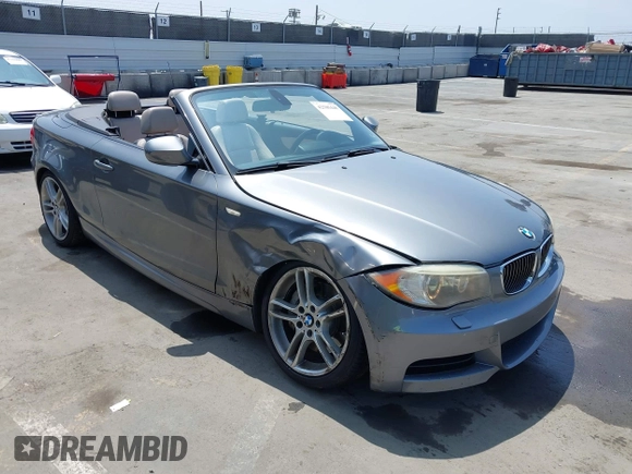 2012 BMW 1 Series 135i with VIN WBAUN7C58CVM26705, listed as a IAAI auction lot 42505448 with 72,336 mi miles and . Bid and sale history available at DreamBid. Image 1.
