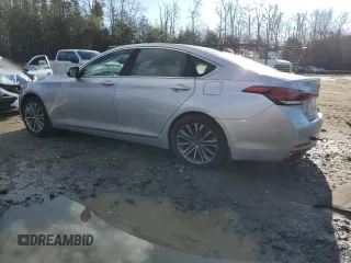2017 Genesis G80 3.8L with VIN KMHGN4JE2HU211363, listed as a Copart auction lot 47170105 with 142,800 mi miles and Salvage Title. Bid and sale history available at carsss.com. Image 2.