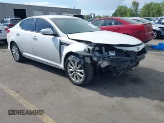 2015 Kia Optima LX with VIN KNAGM4A77F5637238, listed as a IAAI auction lot 42372825 with 139,099 mi miles and . Bid and sale history available at DreamBid. Image 1.