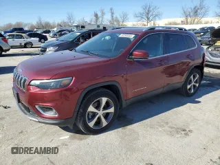 2019 Jeep Cherokee Limited with VIN 1C4PJMDX2KD404679, listed as a Copart auction lot 50390865 with 60,674 mi miles and Salvage Title. Bid and sale history available at carsss.com. Image 1.