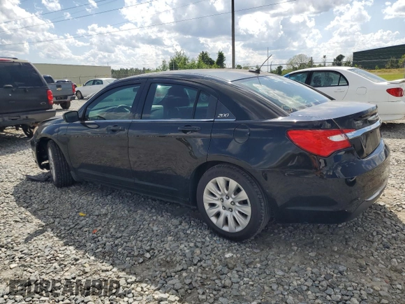 2013 Chrysler 200 LX with VIN 1C3CCBAB0DN641484, listed as a Copart auction lot 52824815 with 159,957 mi miles and Salvage Title. Bid and sale history available at DreamBid. Image 2.