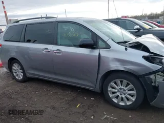 2013 Toyota Sienna XLE with VIN 5TDDK3DC7DS056599, listed as a IAAI auction lot 41736510 with 120,230 mi miles and . Bid and sale history available at DreamBid. Image 13.