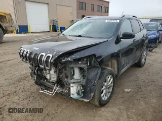 2017 Jeep Cherokee Latitude with VIN 1C4PJMCB9HW637493, listed as a Copart auction lot 47824655 with 100,395 mi miles and Salvage title. Bid and sale history available at DreamBid. Image 1.