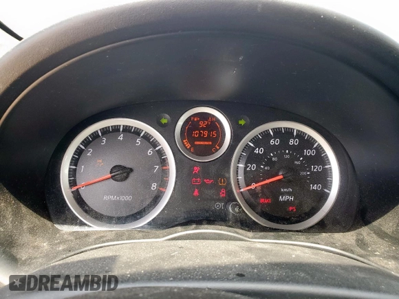 2012 Nissan Sentra SR with VIN 3N1AB6AP2CL775746, listed as a Copart auction lot 57650895 with 107,915 mi miles and Salvage title. Bid and sale history available at DreamBid. Image 9.