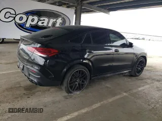 2022 Mercedes-Benz GLE 53 AMG with VIN 4JGFD6BBXNA787133, listed as a Copart auction lot 55322535 with 50,270 mi miles and Salvage title. Bid and sale history available at DreamBid. Image 3.