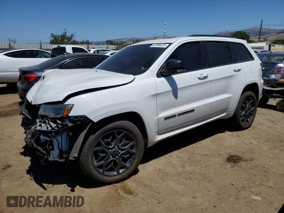 2021 Jeep Grand Cherokee Limited with VIN 1C4RJFBG6MC670190, listed as a Copart auction lot 57999225 with 59,713 mi miles and Salvage title. Bid and sale history available at DreamBid. Image 1.