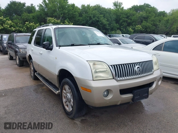 2004 Mercury Mountaineer Convenience с VIN 4M2ZU86K14ZJ19996, выставлен на аукционе IAAI как лот 42297885 с пробегом 230 508 миль миль и . История ставок и продаж доступна на DreamBid. Изображение 1.