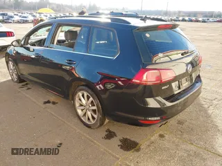 2015 Volkswagen Golf SportWagen TSI SE with VIN 3VWC17AU0FM513448, listed as a IAAI auction lot 41385273 with 158,861 mi miles. Bid and sale history available at carsss.com. Image 3.