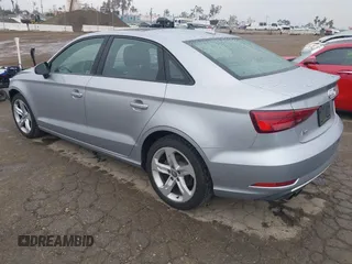 2018 Audi A3 Sedan Premium with VIN WAUAUGFFXJ1040608, listed as a IAAI auction lot 41708256 with 55,359 mi miles. Bid and sale history available at carsss.com. Image 3.