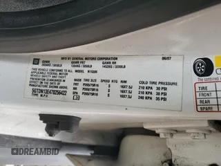 2007 Hummer H3 SUV with VIN 5GTDN13E478256422, listed as a Copart auction lot 84375874 with 203,057 mi miles and Salvage Title. Bid and sale history available at DreamBid. Image 15.