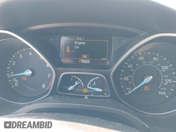 2016 Ford Focus SE with VIN 1FADP3F23GL222764, listed as a IAAI auction lot 42553326 with 151,275 mi miles and . Bid and sale history available at DreamBid. Image 7.