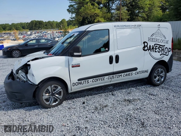 2020 Ram ProMaster City Cargo Tradesman with VIN ZFBHRFAB1L6P28247, listed as a Copart auction lot 59265814 with Not Provided miles and Salvage Title. Bid and sale history available at DreamBid. Image 1.