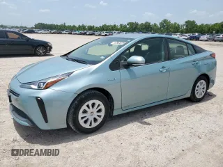 2019 Toyota Prius L Eco with VIN JTDKARFU8K3071243, listed as a Copart auction lot 62965325 with 22,107 mi miles and Salvage title. Bid and sale history available at DreamBid. Image 1.