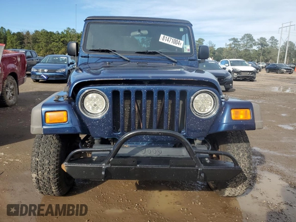 2005 Jeep Wrangler SE with VIN 1J4FA29S55P385703, listed as a Copart auction lot 81471004 with 131,065 mi miles and Salvage Title. Bid and sale history available at carsss.com. Image 5.