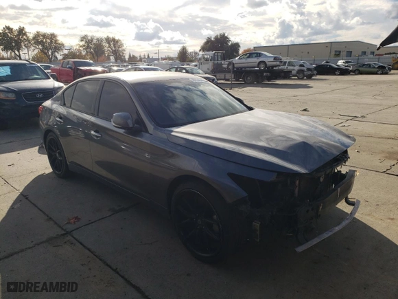 2014 Infiniti Q50 Premium with VIN JN1BV7AP4EM685525, listed as a Copart auction lot 81146464 with 190,734 mi miles and Salvage Title. Bid and sale history available at carsss.com. Image 4.