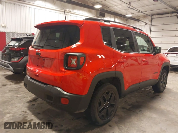 2018 Jeep Renegade Sport with VIN ZACCJBABXJPH67405, listed as a IAAI auction lot 42074017 with 23,136 mi miles and . Bid and sale history available at DreamBid. Image 4.