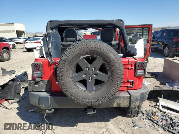 2016 Jeep Wrangler Unlimited Freedom z VIN 1C4BJWDG7GL168548, wystawiony jako Copart lot #49893385 z przebiegiem 107 672 mil mil oraz Szkoda całkowita • Salvage title. Historia ofert i sprzedaży dostępna na DreamBid. Obrazek 6.