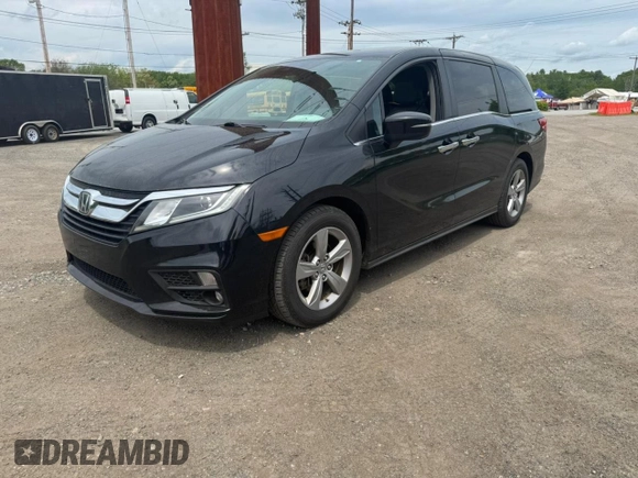 2019 Honda Odyssey EX-L z VIN 5FNRL6H78KB125979, wystawiony jako Copart lot #59495705 z przebiegiem 199 380 mil mil oraz Czysty tytuł • Clean title. Historia ofert i sprzedaży dostępna na DreamBid. Obrazek 2.