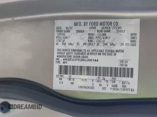 2008 Mercury Mountaineer with VIN 4M2EU37E28UJ00144, listed as a IAAI auction lot 42036528 with Not provided miles and . Bid and sale history available at DreamBid. Image 9.