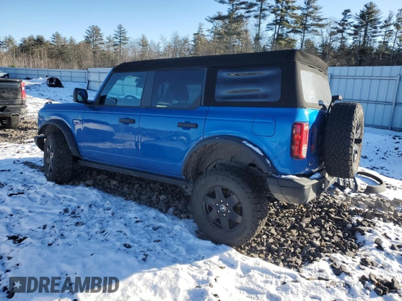 2023 Ford Bronco with VIN 1FMDE5BH0PLB15673, listed as a Copart auction lot 87823915 with 24,749 mi miles and Salvage Title. Bid and sale history available at DreamBid. Image 2.