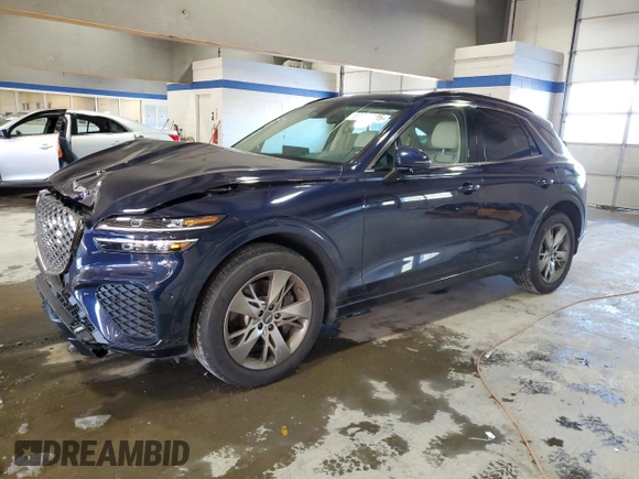 2022 Genesis GV70 Sport with VIN KMUMCDTC5NU073867, listed as a Copart auction lot 88230705 with 28,395 mi miles and Salvage title. Bid and sale history available at DreamBid. Image 1.