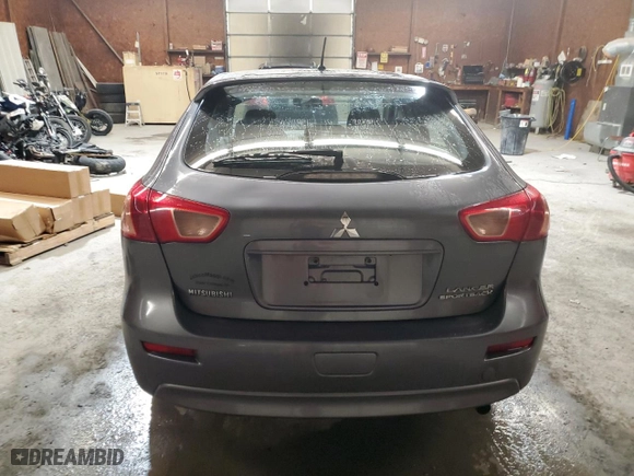 2011 Mitsubishi Lancer Sportback ES with VIN JA32X2HU9BU038621, listed as a Copart auction lot 82785354 with 212,570 mi miles and Salvage Title. Bid and sale history available at carsss.com. Image 6.