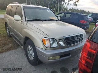 2000 Lexus LX 470 with VIN JT6HT00W8Y0120775, listed as a Copart auction lot 74629744 with 0 mi miles and Salvage Title. Bid and sale history available at carsss.com. Image 5.