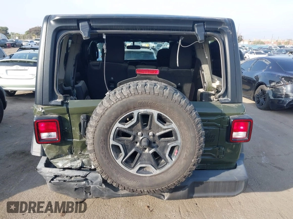 2022 Jeep Wrangler Unlimited High Tide with VIN 1C4HJXDG5NW113205, listed as a IAAI auction lot 41488724 with 30,446 mi miles and . Bid and sale history available at DreamBid. Image 17.