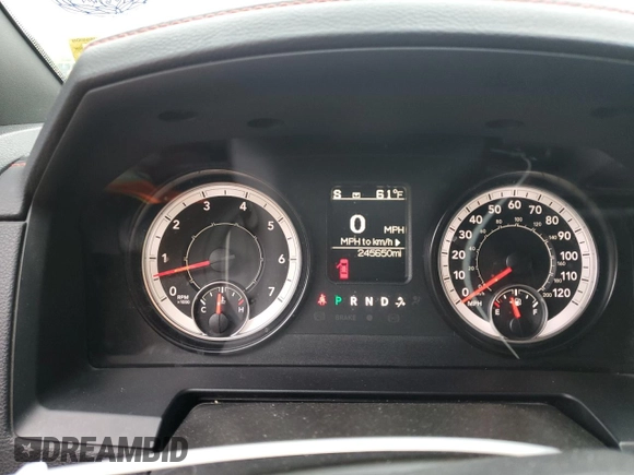 2016 Ram 1500 Rebel with VIN 1C6RR7YT4GS212166, listed as a Copart auction lot 56273595 with 245,650 mi miles and Salvage title. Bid and sale history available at DreamBid. Image 9.