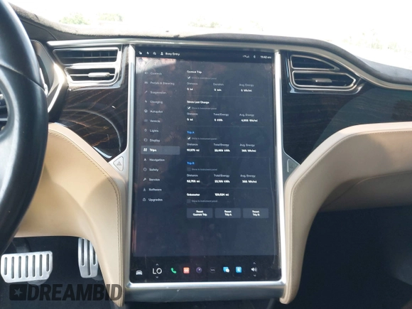 2016 Tesla Model S 90D with VIN 5YJSA1E48GF144821, listed as a IAAI auction lot 42206473 with 129,624 mi miles and . Bid and sale history available at DreamBid. Image 18.