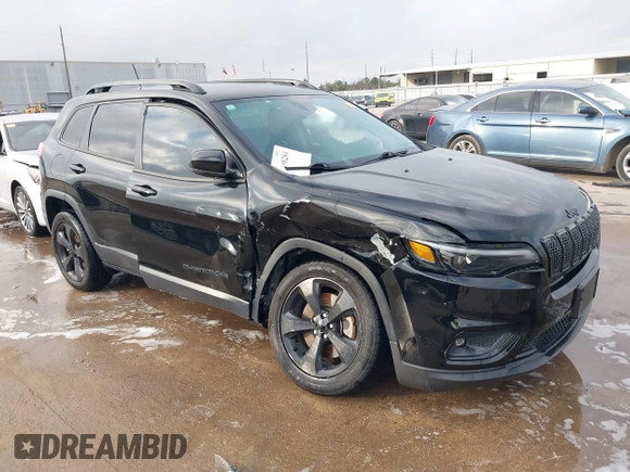 2020 Jeep Cherokee Latitude Plus with VIN 1C4PJLLB8LD611093, listed as a IAAI auction lot 41498284 with 27,613 mi miles. Bid and sale history available at carsss.com. Image 1.