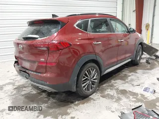 2019 Hyundai Tucson Ultimate with VIN KM8J3CAL2KU005486, listed as a IAAI auction lot 41605303 with 4,033 mi miles. Bid and sale history available at carsss.com. Image 4.