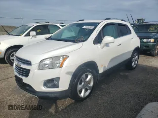 2015 Chevrolet Trax LTZ with VIN KL7CJTSBXFB229130, listed as a Copart auction lot 75636294 with 76,718 mi miles and Non Repairable. Bid and sale history available at carsss.com. Image 1.