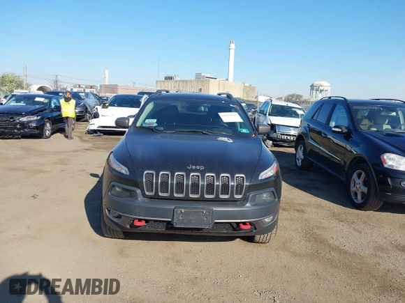 2014 Jeep Cherokee Trailhawk with VIN 1C4PJMBS5EW280598, listed as a IAAI auction lot 42079597 with 171,564 mi miles. Bid and sale history available at carsss.com. Image 6.