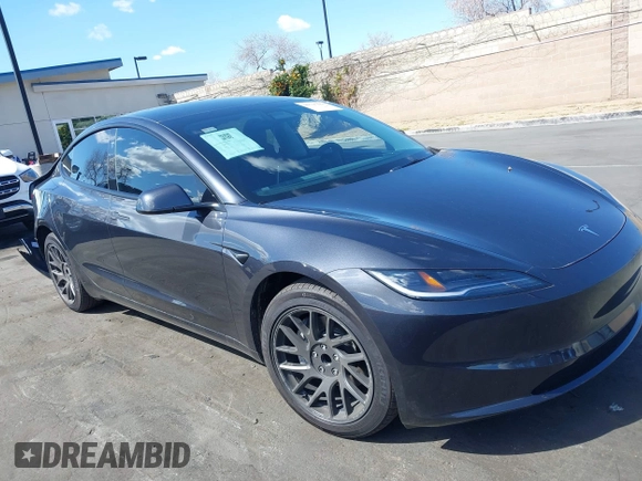 2024 Tesla Model 3 with VIN 5YJ3E1EA9RF849936, listed as a IAAI auction lot 41707656 with 18,749 mi miles and . Bid and sale history available at DreamBid. Image 14.