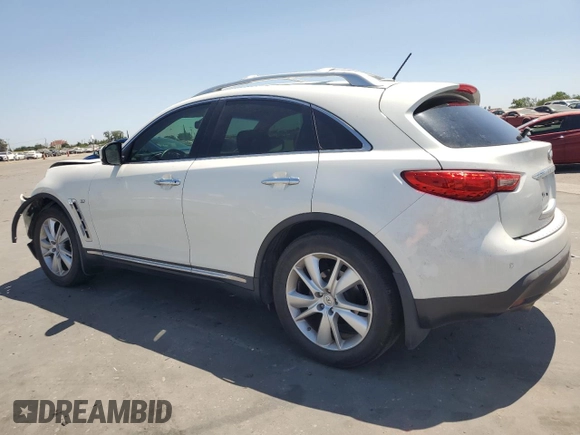 2014 Infiniti QX70 с VIN JN8CS1MU8EM451823, выставлен на аукционе Copart как лот 61134355 с пробегом 90 903 миль миль и Списание • Salvage title. История ставок и продаж доступна на DreamBid. Изображение 2.