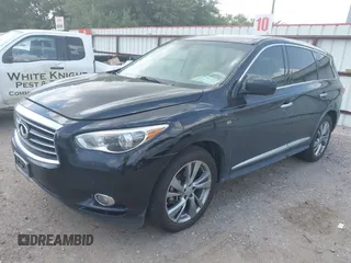 2014 Infiniti QX60 with VIN 5N1AL0MN3EC533821, listed as a IAAI auction lot 42175446 with 161,369 mi miles and . Bid and sale history available at DreamBid. Image 2.